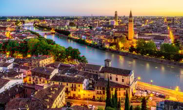 Photo of the city of Verona in Italy