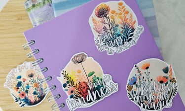 Floral Boho Stickers