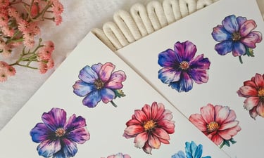 free purple flowers clipart