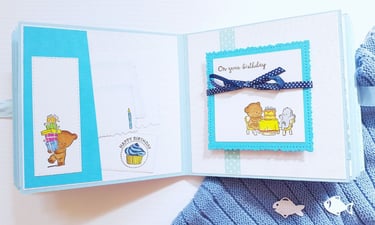 pages and layout, diy baby album ideas 