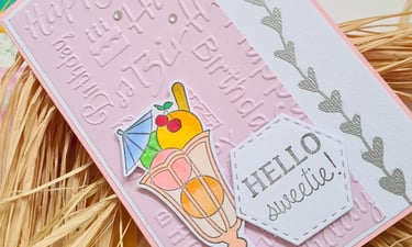 summer birthday card idea
