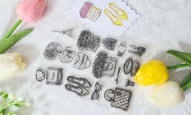how to use clear stamps in card making