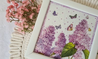 creative diy project with napkins - easy and simple