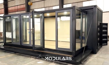 Modulo comercial tienda heladeria cafeteria lavanderia restaurante oficina barberia modulars MC8