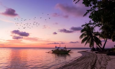 sunset in Balabac Philippines