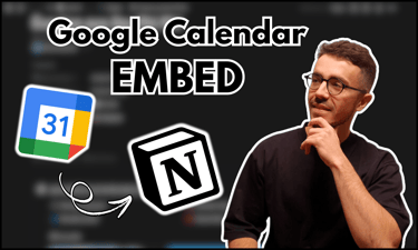how to embed google calendar in notion
