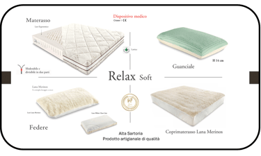 Pacchetto letto: materasso, coprimaterasso, guanciale e federe.