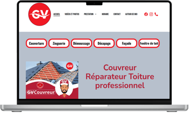 lien site internet Gv Couvreur à la Voulte