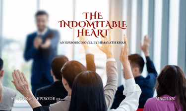 a blurred photo of training room with teacher and students