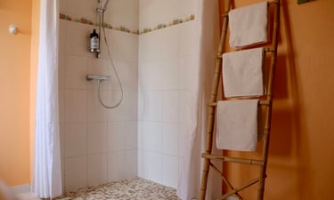 Gîte de Lamartinerye - Salle de douche de l'étage