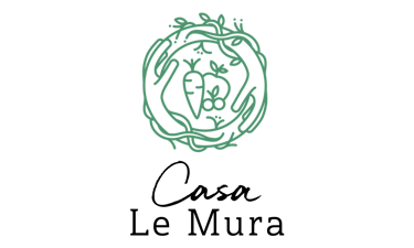 Casa Le Mura logo hands vines vegetables