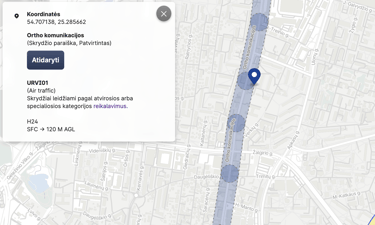 Patvirtinta U-SPACE erdvė