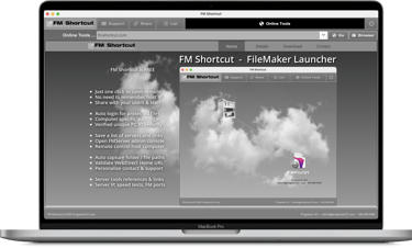 Programs 101 FileMaker FM Shortcut software