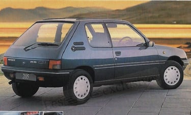 Brochure Peugeot 205 Sceptre