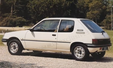 Brochure Peugeot 205 Indiana 