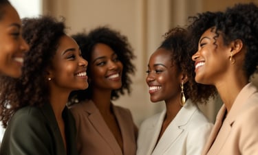 group of women in different shades of melanin for The Uncommon Wife