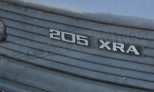 peugeot 205 XRA