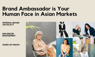 Brand Ambassador is Your human Face in Asian Market | ToAsia.biz
