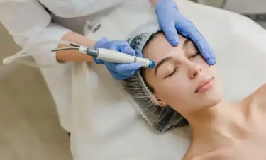 a woman getting a botupuple procedure in a beauty salon