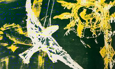 Screen print - Artificial hawk