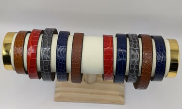 bracelet alligator artisanal 
