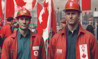 A young international student smiling with books on a Toronto campus.