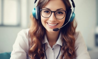 A young international student smiling with books on a Toronto campus.