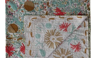 Suzani kantha quilt