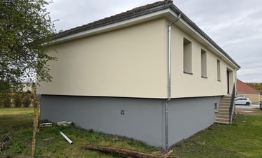 chantier isolation extérieure terminé à Payns 10