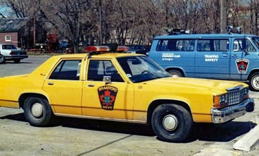 Brantford Police yellow cruiser