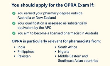 Who should apply for OPRA exam 2025