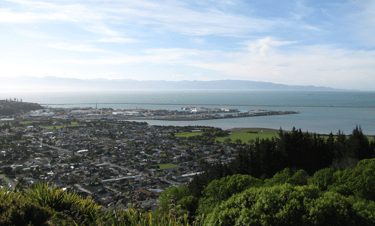 View of Nelson from the "Centre of New Zealand" in November 2006 by Markus Koljonen (Dilaudid)