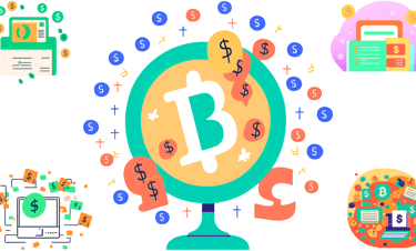 slightly pixelated image here of a blog icon with little dollar signs floating around it.
