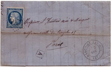 Losange Gros Chiffres 2209 et type 17 bleus.