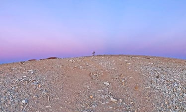 Purple Sunrise at the Summit of Mount San Antonio (Mount Baldy) | San Gabriel Mountains