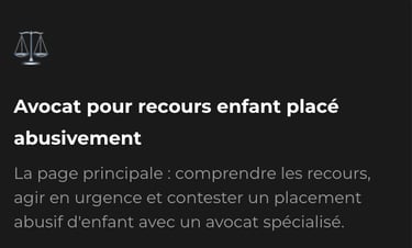 avocat pour recours enfant place abusivement ASE  ava magassa 