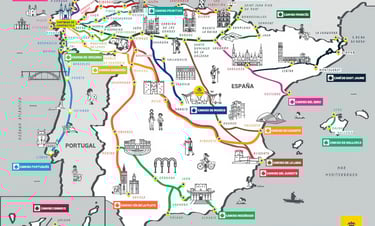 El camino de Santiago y sus rutas