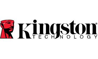 Logo de Kingston con la cara roja por el lado izquierdo