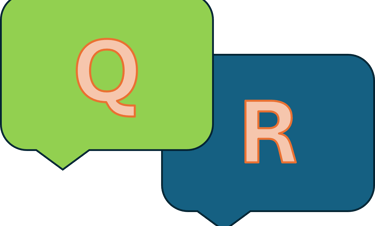 Icône questions et réponses