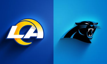 Los Angeles Rams vs. Carolina Panthers banner