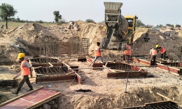 Solar infrastructure project in Jodhpur, Rajasthan.