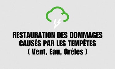 Restauration des dommages causés par les tempêtes