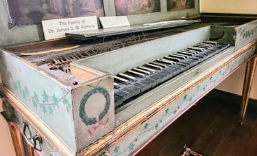 Knoxville, Tennessee Travel - A square piano from late 1700's at Ramsey House