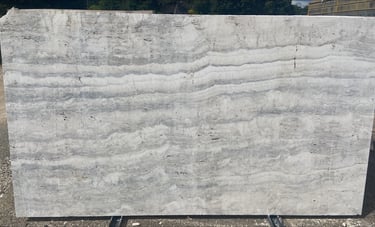 Silver Travertine Slabs