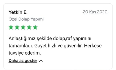 Yetkin isimli müşterinin anlaşmaya uygun hareket ettiğini gösteren görsel