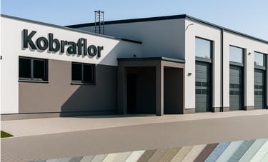 le bâtiment moderne de kobraflor pour stockage de revêtement de sol 