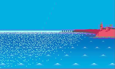 illustration of Balmins Cove by Tomo Iida