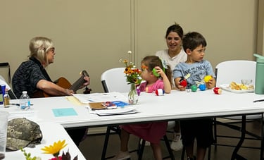 Rabbi Padorr with kids