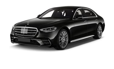 a black mercedes benz S Class