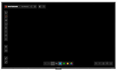 Pizarra digital de color negro en Pantalla interactiva i3Connect Aspen 4
